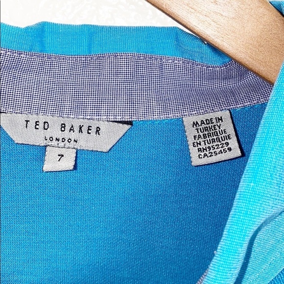 Ted Baker London Blue Men’s Button Polo Shirt - Picture 6 of 14
